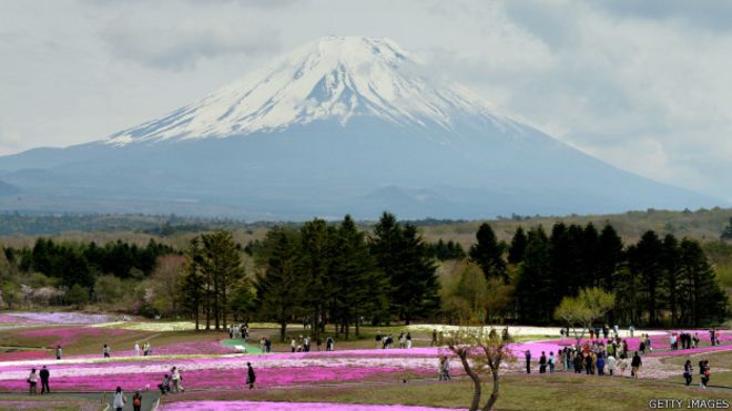 Vista del Monte Fuji, en Japón