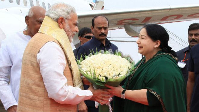 தமிழக முதல்வர் ஜெ ஜெயலலிதாவும் இந்தியப் பிரதமர் மோடியும் (ஆவணப்படம்)