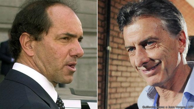 Daniel Scioli y Mauricio Macri