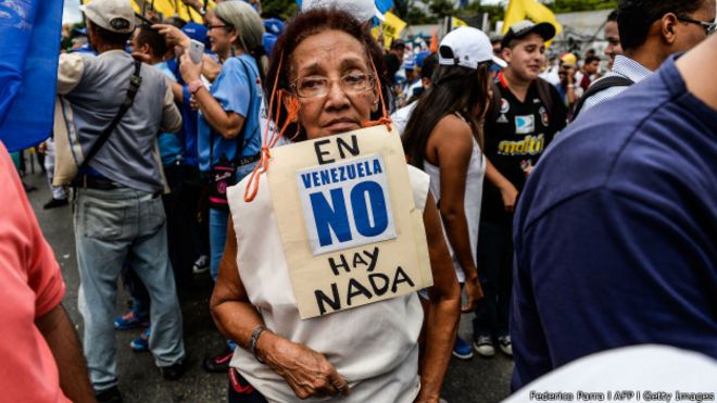 Manifestante na Venezuela (Foto: Federico Parra/AFP/Getty Images)