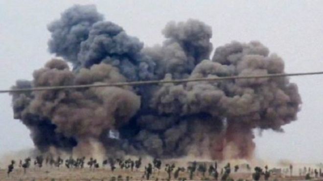 Ndege zashambulia barabara karibu na Allepo, Syria