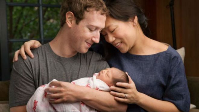 Mark Zuckerberg y su esposa