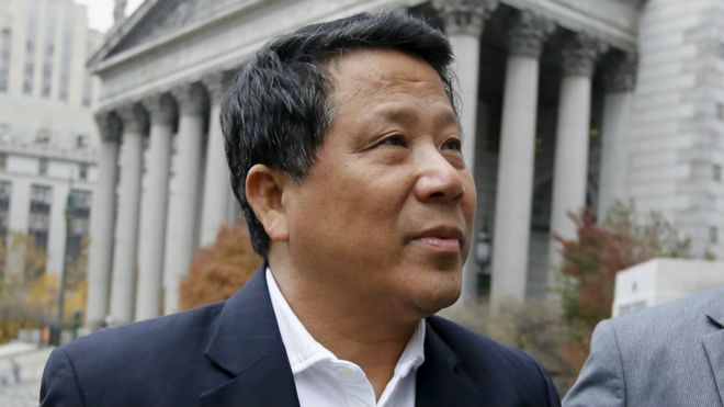 吴立胜2015年在纽约出席庭审