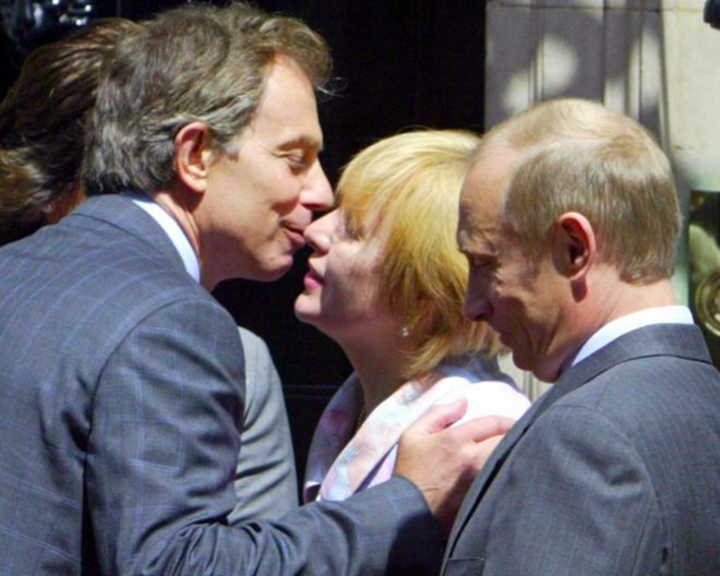 Людмила Путина с Тони Блэром