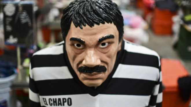 Máscara de El Chapo Guzmán