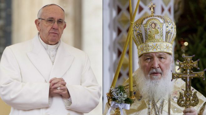 Papa Francisco y el Patriarca Kirill