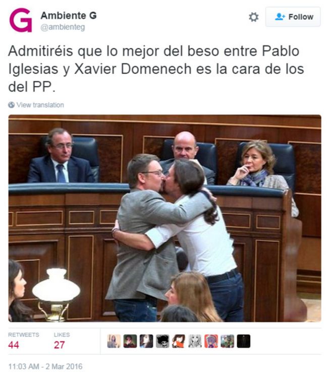 Xavier Domènech y Pablo Iglesias