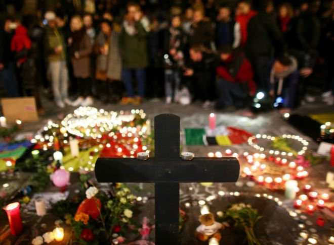 Homenaje a las víctimas de Bruselas
