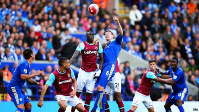 Leicester seri melawan West Ham Dengan 10 Pemain 