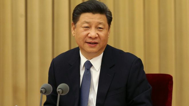 习近平在北京的全国宗教工作会议上（新华社图片23/4/2016）