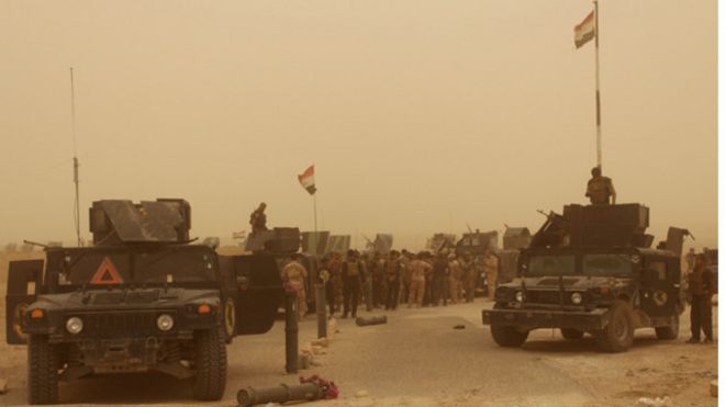 القوات العراقية تسيطر بشكل تام على  مبنى قائممقامية الفلوجة