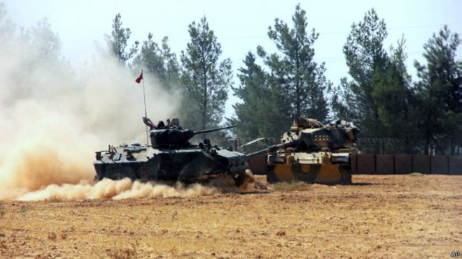 اخبار سوريا العاجلة دبابات تركية تعبر الحدود السورية في حملة 