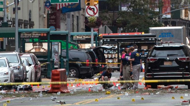 紐約切爾西區爆炸現場（18/9/2016）