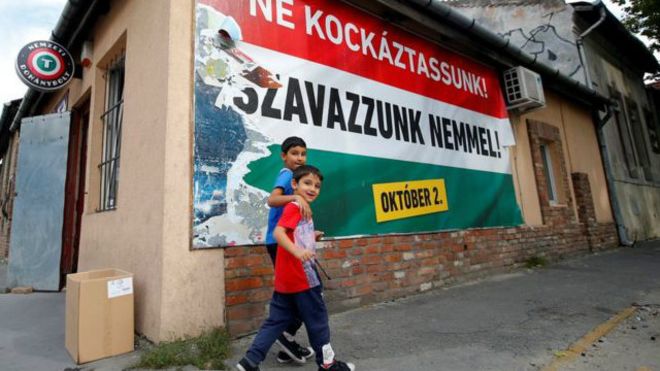 المجريون يصوتون في استفتاء على خطط أوروبية لاستقبال المهاجرين