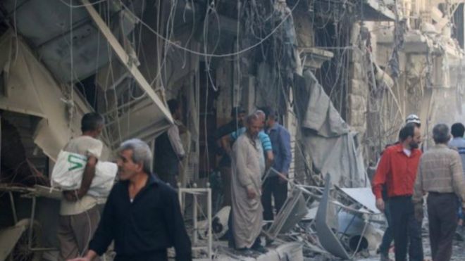 روسيا تستأنف غاراتها المكثفة على حلب