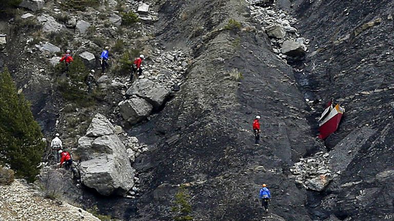 Búsqueda del avión de Germanwings