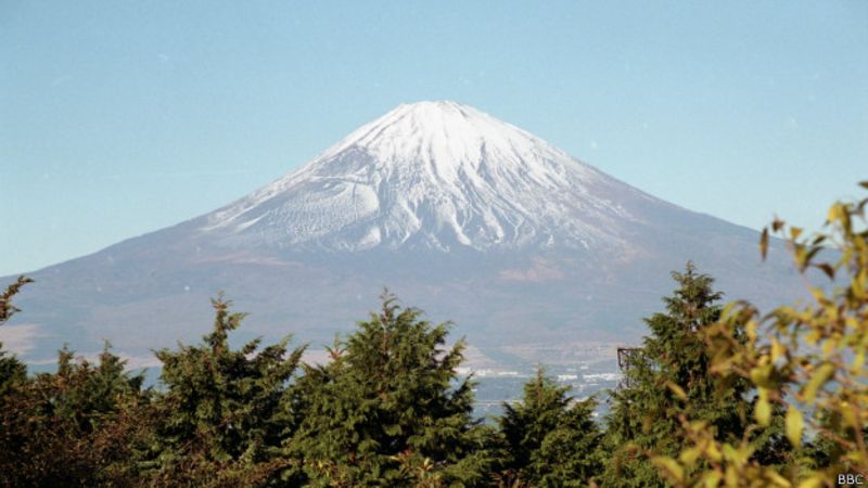 Monte Fuji, no Japão (Foto: BBC)