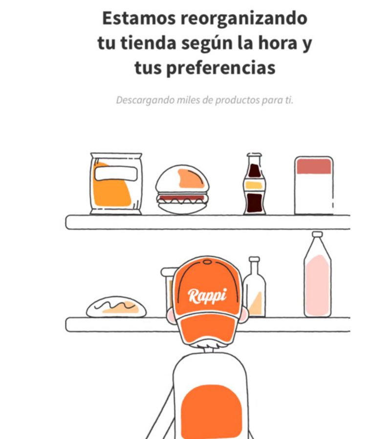 Pantalla de Rappi