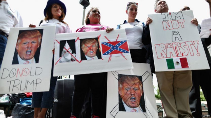 Protesta en contra de Donald Trump