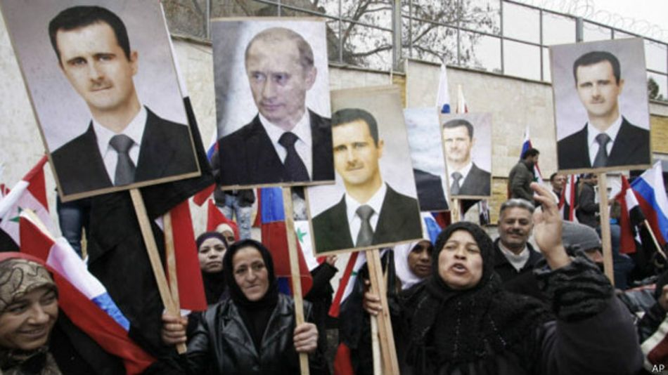 Marcha de apoyo de Asad en Siria