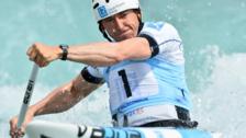 David Florence in action during the Canoe Single (C1) men at Lee Valley White Water Centre in London