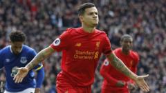 Liverpool wins Everton 3-1 in style. 3 Philippe Coutinho