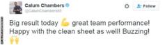 Calum Chambers tweet