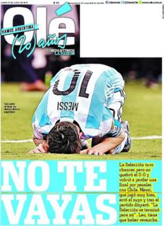 Ole newspaper front page