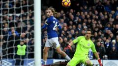 Everton beat Manchester City 4-0 5 Tom Davies