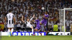 Mario Mandzukic scores a sublime overhead kick for Juventus in the Champions League final against Real Madrid