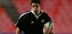 Dan Carter of New Zealand during a U21 match between England and New Zealand - 2002