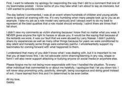 Instagram post from Gabby Douglas