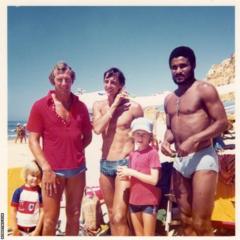 Bob Wilson, Johan Cruyff and Eusebio