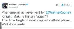 Michael Carrick tweet