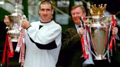 Eric Cantona and Sir Alex Ferguson