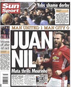 The Sun back page