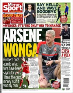 Daily Mirror back page