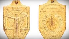 Pele's World Cup winning medal from 1962