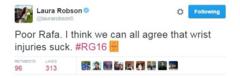 Laura Robson on Twitter