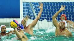 Croatia and Spain's water polo