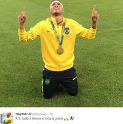 Neymar on twitter