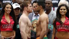 Saul Alvarez and Amir Khan