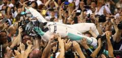 Lewis Hamilton's actions in defeat as big a story as Nico Rosberg's triumph 3 Nico Rosberg crowd-surfing