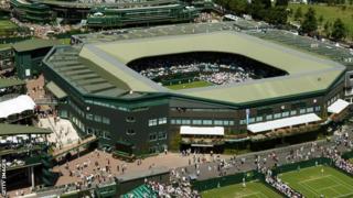 A general view of Wimbledon's centre court