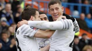 Ross Barkley of Everton celebrates