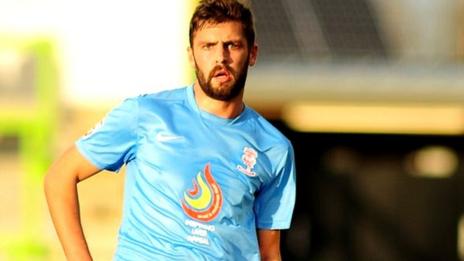 Lincoln City midfielder Karl Ledsham