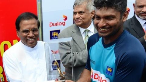 Kumar Sangakkara & Maithripala Sirisena