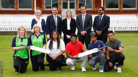 The launch of the ECB's diversity initiative at Lord's