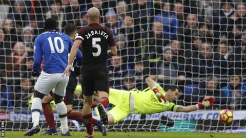 Romelu Lukaku opened the scoring with his 12th league goal of the season