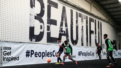 Action from the Under-14 Boys category